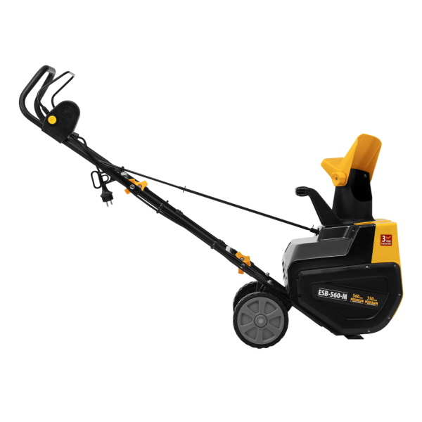 Снегоуборщик электрический DENZEL ESB-560-M, 2,5 кВт, металлический шнек, LED фара