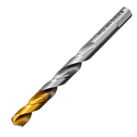Сверло спиральное по металлу DENZEL 12 x 151 мм, Р6М5, Golden Tip 
