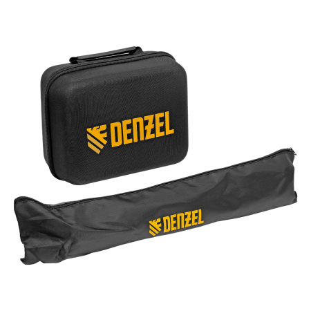 Лазерный уровень мультипризменный DENZEL DLV 360-4T, 30 м, зеленый луч, Li-Ion 2,4 Aч, штатив