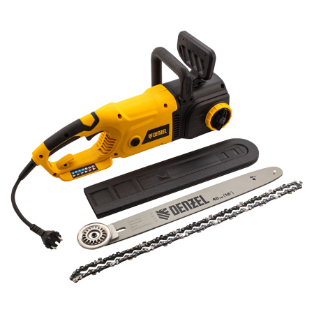 Пила цепная электрическая DENZEL EDS-2000, 2 кВт, шина 40 см, шаг 3/8, 56 звеньев