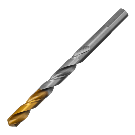 Сверло спиральное по металлу DENZEL 9 x 125 мм, Р6М5, Golden Tip