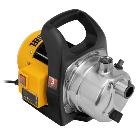 Садовый поверхностный насос DENZEL GPL800Х, 800 Вт, 3200 л/ч, подъем 42 м, нержавейка