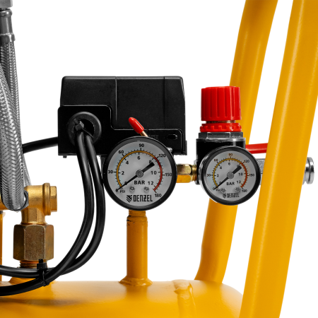 Компрессор безмасл. малошумный DENZEL DLP -3000/50, 3 кВт, 2х1,5 кВт,50 л, 2850 об/мин,500 л/мин