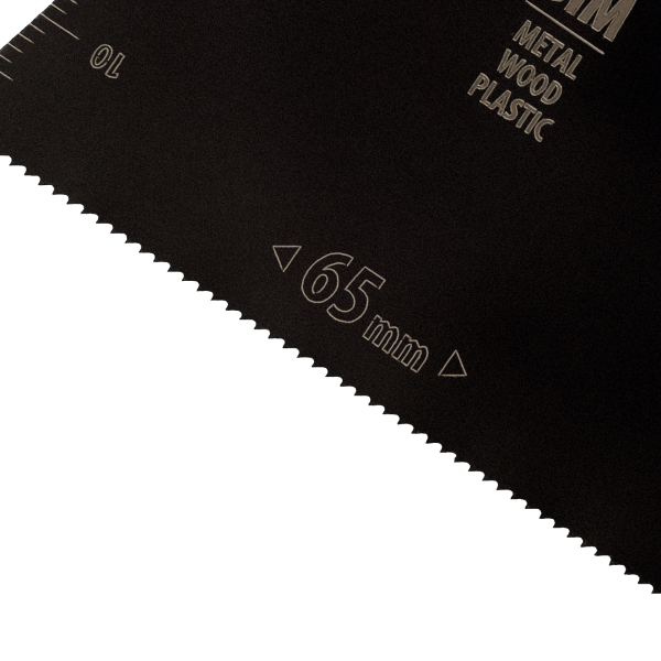 Насадка для МФИ DENZEL 782303 режущая прямая, BiM, по металлу и дереву, 65 x 1.2 мм