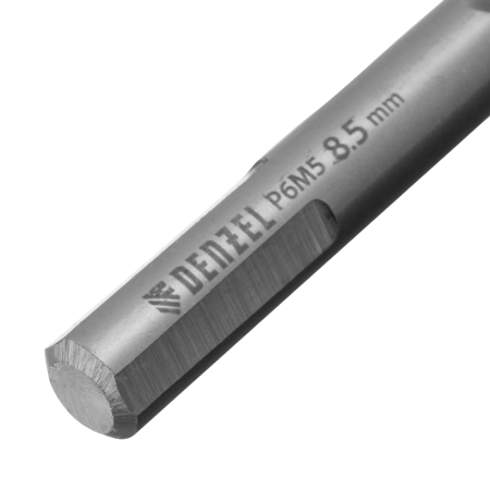 Сверло спиральное по металлу DENZEL 8,5 x 117 мм, Р6М5, Golden Tip