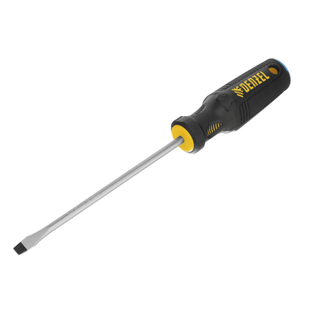 Отвертка DENZEL SL6x150 мм, CrV, трехкомпонентная рукоятка