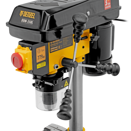 Станок сверлильный DENZEL DDM-350L, 350 Вт, 13 мм, 5 ск., лазер, настольный