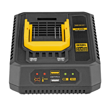 Устройство зарядное для аккумуляторов DENZEL BCH-20-4.5, Li-Ion, 20 В, 4,5 А