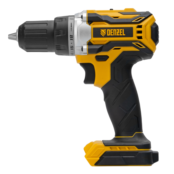 Дрель-шуруповерт аккумуляторная, бесщет. DENZEL BLDL-18-0 Li-Ion, 18 В