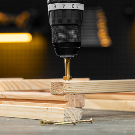 Набор зенковок DENZEL HSS, M3-M10, 6 шт, металл. кейс