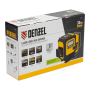 Лазерный уровень мультипризменный DENZEL DLV-360-3T, 30 м, зеленый луч, Li-Ion 2,4 Aч, штатив