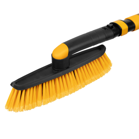 Щетка-сметка со скребком DENZEL телескоп, поворотная голова, 750-1120 мм
