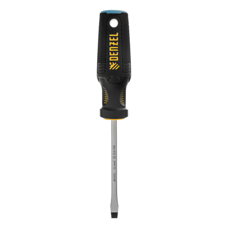 Отвертка DENZEL SL6x100 мм, S2, 3к рукоятка