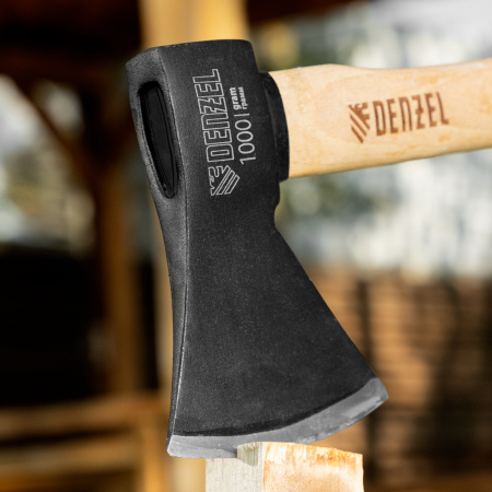 Топор DENZEL 1000 г, кованый, буковое топорище