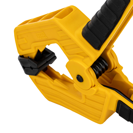 Струбцина клещеобразная DENZEL усиленная 80 х 60 мм, двухкомпонентные рукоятки