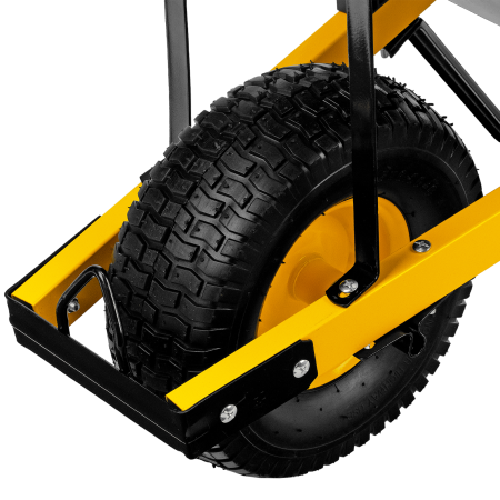 Тачка садовая DENZEL 68999, грузоподъемность 230 кг, 140 л, усиленная