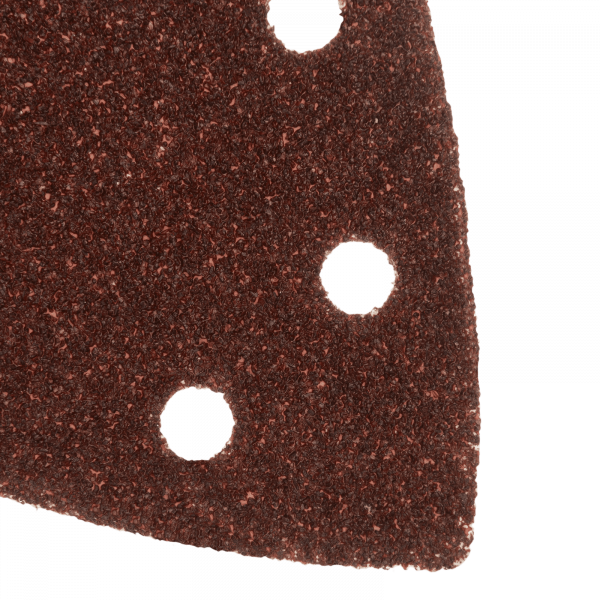 Треугольник абразивный на ворc. подложке под "липучку", перф., P 100, 150х150х100 мм, 5 шт. Denzel