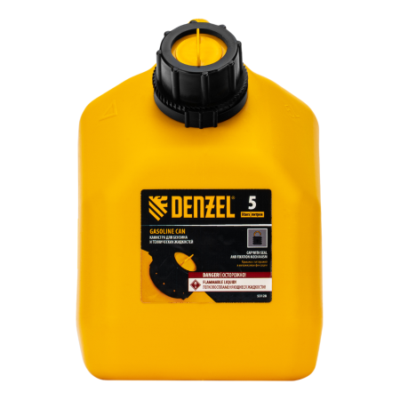 Пластиковая канистра DENZEL 53128, 5 л, для ГСМ, премиум