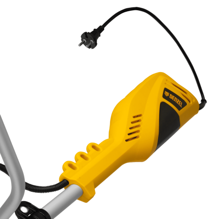 Триммер электрический DENZEL TE-1400, 1400 Вт, 420 мм, катушка + диск, разборная штанга