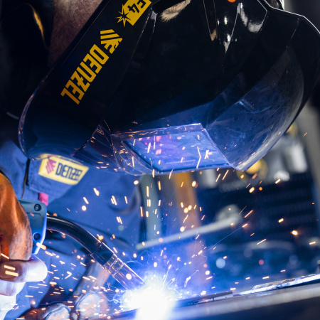 Щиток защитный лицевой DENZEL (маска сварщика) F4, см. окно 90х35, DIN4/9-13