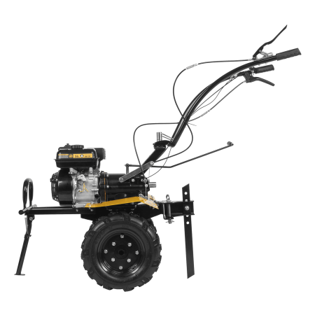 Мотоблок DPT-270X, 7 л.с., диск.сцеп, шир 90 см, глуб 35 см,фрез 3х4,ВОМ,скор 2В/1Н,кол 8" Denzel