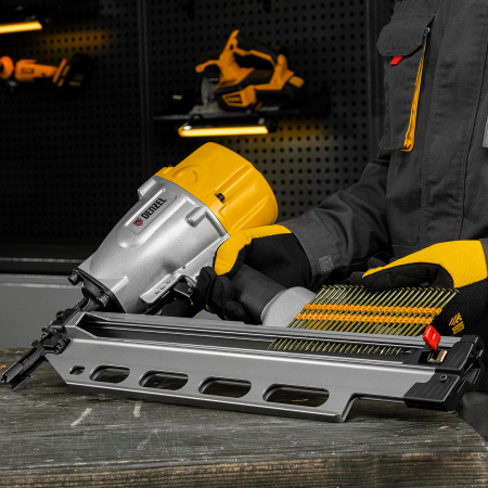 Гвозди DENZEL для пнев. нейлера (крашен.), длина - 90 мм, диам. - 3,05 мм, 2000 шт.