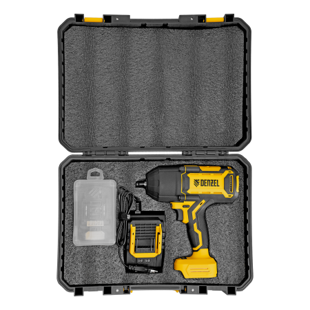 Гайковерт ударный аккумуляторный бесщет. DENZEL CIWH-BL-20-1000, Li-Ion, 20 В