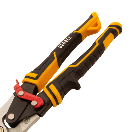 Ножницы по металлу DENZEL 78372, 270 мм, прямой и левый рез, сталь СrMo