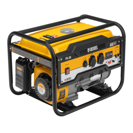 Генератор бензиновый DENZEL PS 28, 2.8 кВт, 230 В, 15 л, ручной старт