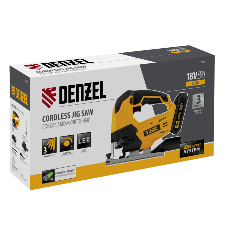 Лобзик аккумуляторный DENZEL CJ-80, 18В Li-Ion