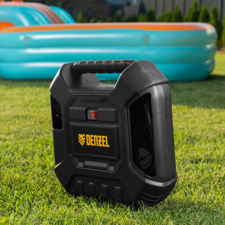 Компрессор воздушный DENZEL DL1100, 1.1 кВт, 180 л/мин, с набором аксессуаров