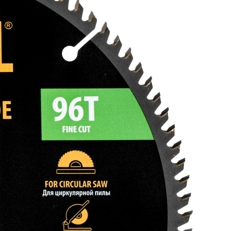 Пильный диск по дереву DENZEL ф250 х 30 мм, 96 зубьев