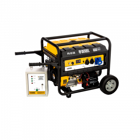 Генератор бензиновый DENZEL PS 55 EA, 5.5 кВт, 230 В, 25 л, электростартер