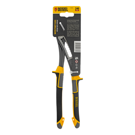 Клещи переставные DENZEL трехкомпонентные рукоятки 240 мм