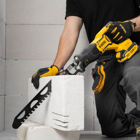 Пила сабельная аккумуляторная бесщет. DENZEL  RS-250, Li-Ion, 20 В