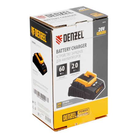 Устройство зарядное для аккумуляторов DENZEL BCH-20-2.0, Li-Ion, 20 В, 2,0 А