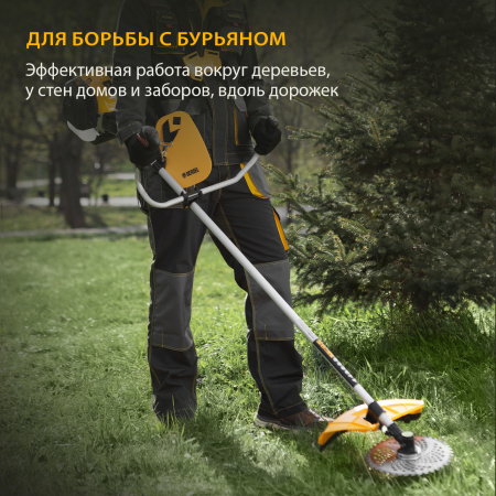 Триммер бензиновый DENZEL DGT 430, 43 см3, 2.5 л.с, неразъемная штанга