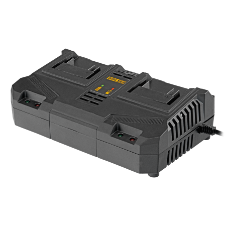Устройство зарядное для аккумуляторов двухпортовое DENZEL BCH-20-4.0x2, Li-Ion, 20 В, 4.0 А