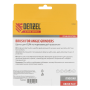 Щетка для УШМ DENZEL 746563, 125 мм, «плоская», витая нержавеющая проволока 0.3 мм, посадка 22.2 мм