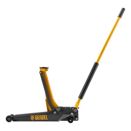 Домкрат гидравлический подкатной DENZEL 3 т, 85-610 мм, быстрый подъем, низ. подхват, проф, SUV
