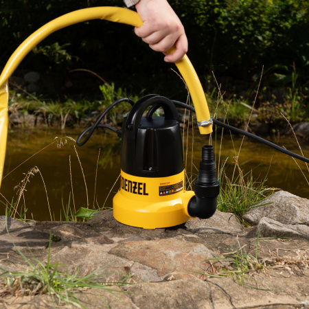 Дренажный насос DENZEL DP500E, 500 Вт, высота подъема 7 м, 7000 л/ч