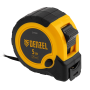 Рулетка DENZEL 5м х 25мм, двухкомп. корпус, кнопка-пауза