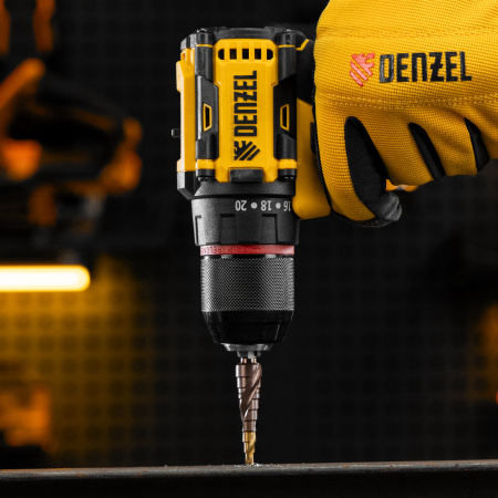 Сверло ступенчатое DENZEL 4-5-6-7-8-9-10-11-12 мм, Р6М5К5, 6-гр. хвостовик