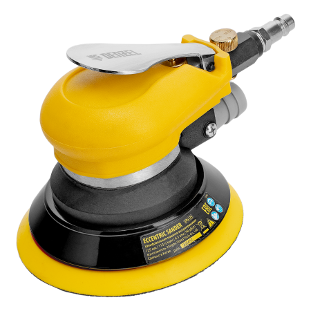 Эксцентриковая шлифовальная машина DENZEL EPG125, 125 мм, 9000 об/мин, 5 мм, 113 л/мин