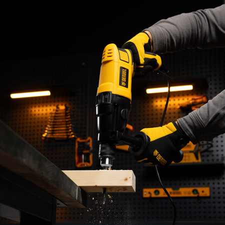 Ударная дрель DENZEL ID-1050-2, 1050 Вт, 0-3000/0-1100 об/мин, 0-48000/0-17600 уд/мин