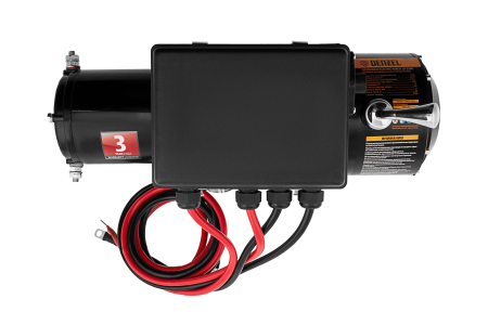 Лебедка автомобильная электрическая DENZEL LB- 2200, 2,2 т, 3,3 кВт, 12 В