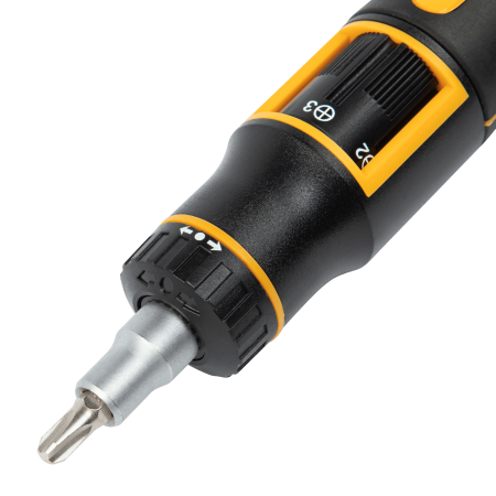 Отвертка реверсивная с револьверным механизмом DENZEL 11 шт, сталь S2