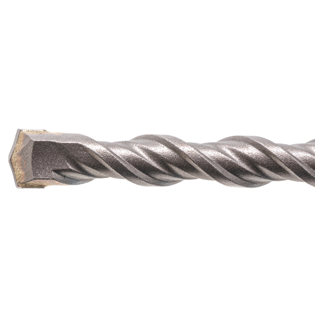 Бур по бетону DENZEL 705017, 10 x 210 мм, двойная спираль, три пылеотводящие кромки