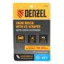Щетка-сметка для снега со скребком DENZEL, телескоп, поворотная голова, водосгон, 900-1200 мм