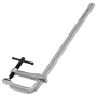 Струбцина DENZEL F-образная, 120x400мм, кованая